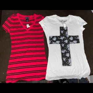 Two Small junior tees